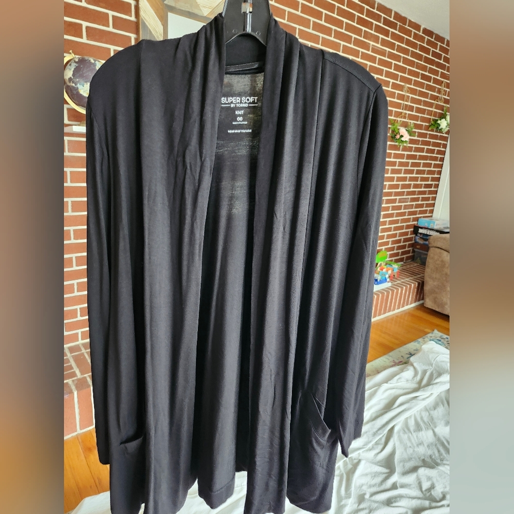 Torrid Black Super Soft Knit Sweater W Pockets!